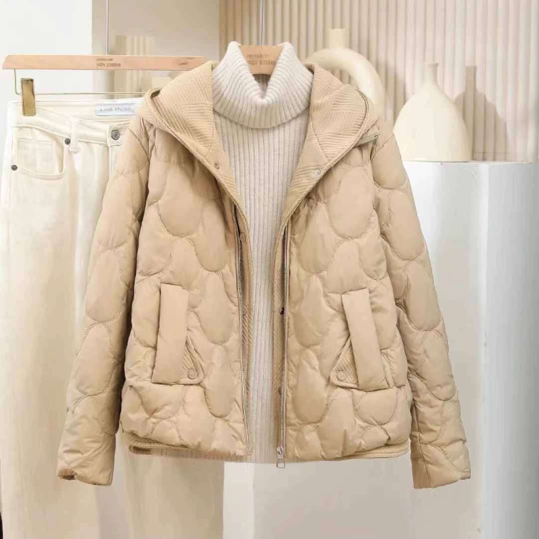 【艾萱萱】1923款轻便冬时尚韩版短款保暖连帽 外套约54