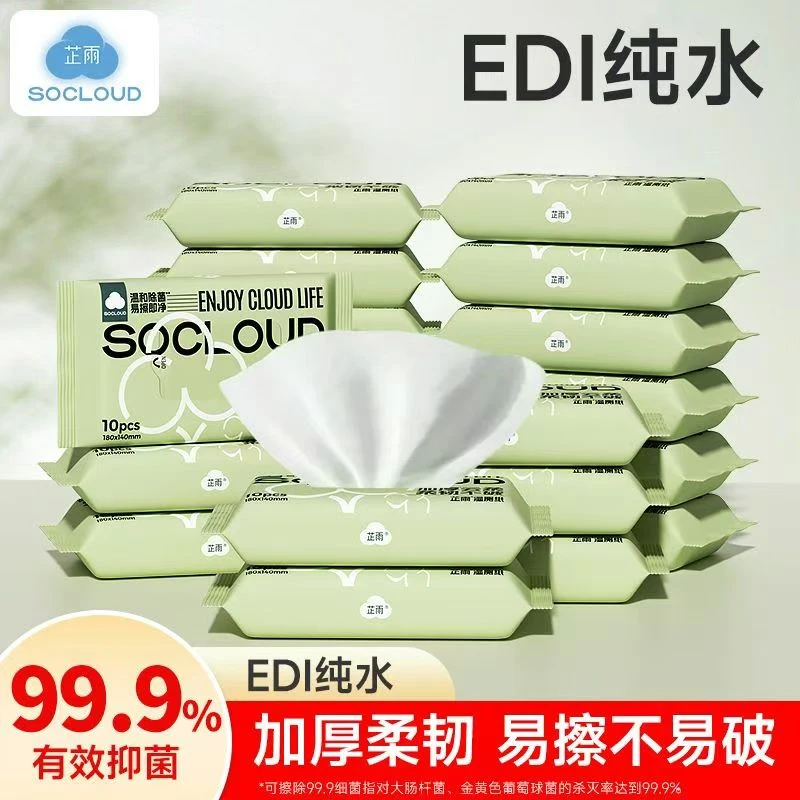 【超值必囤】家用一次性可冲散湿厕纸擦屁屁卫生湿纸巾