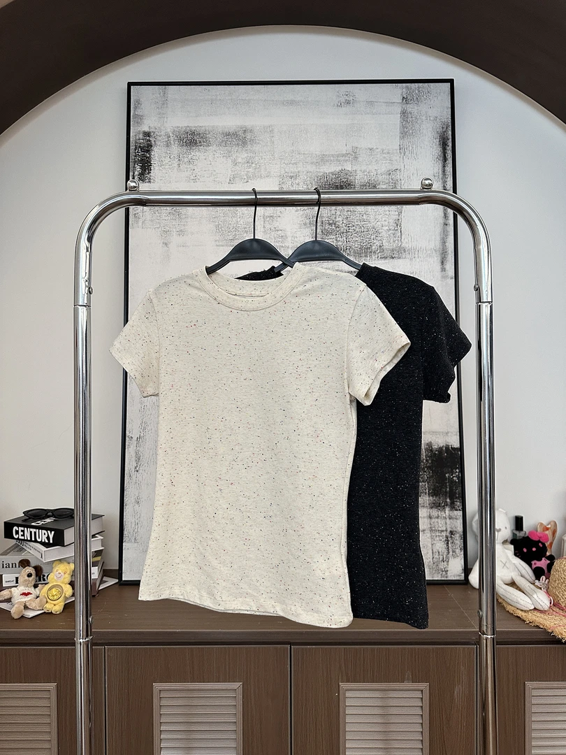 孔一粒 纯色点点T恤 N6158