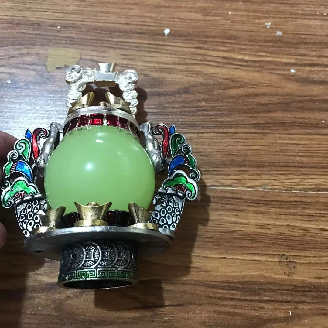 462----绿 鼻壶  家居摆件