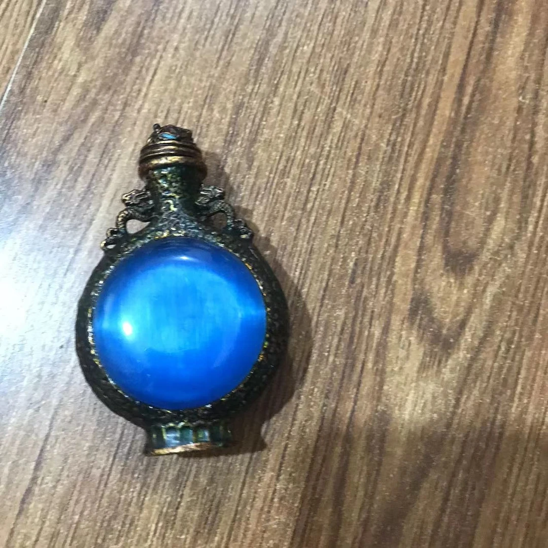 467----蓝 鼻壶 家居摆件