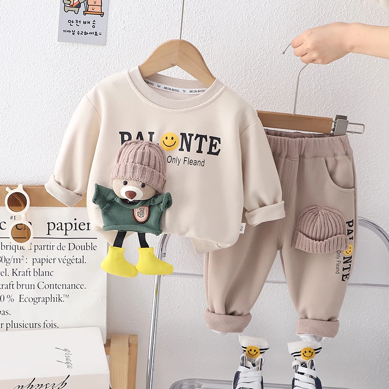 宝宝卫衣套装春秋洋气2儿童衣服男孩婴儿帅气时髦童装1岁男童春装