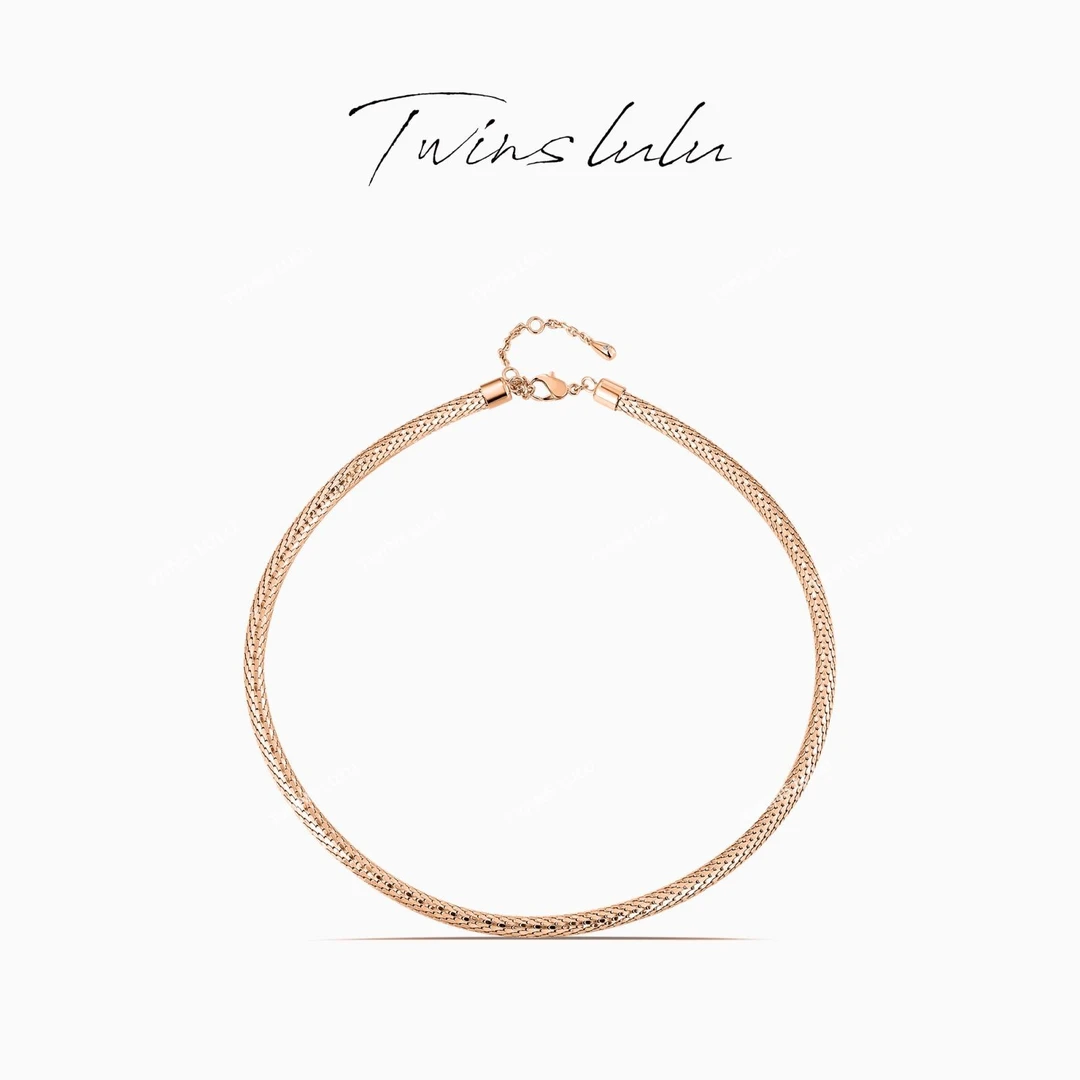 TWINS LULU925银流光风冷淡风锁骨链素款项链首饰女款TSJ9744