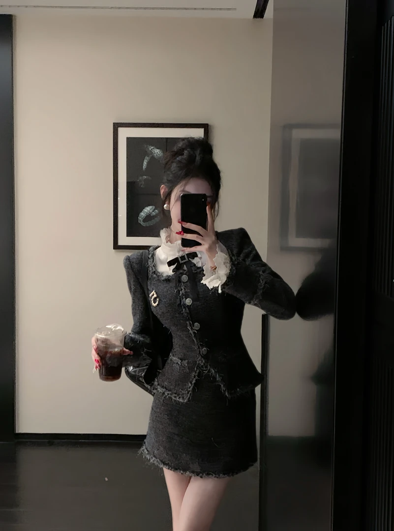 【雅乔定制】童话小镇 高级感小香半身裙a字短裙DYYK-24092006