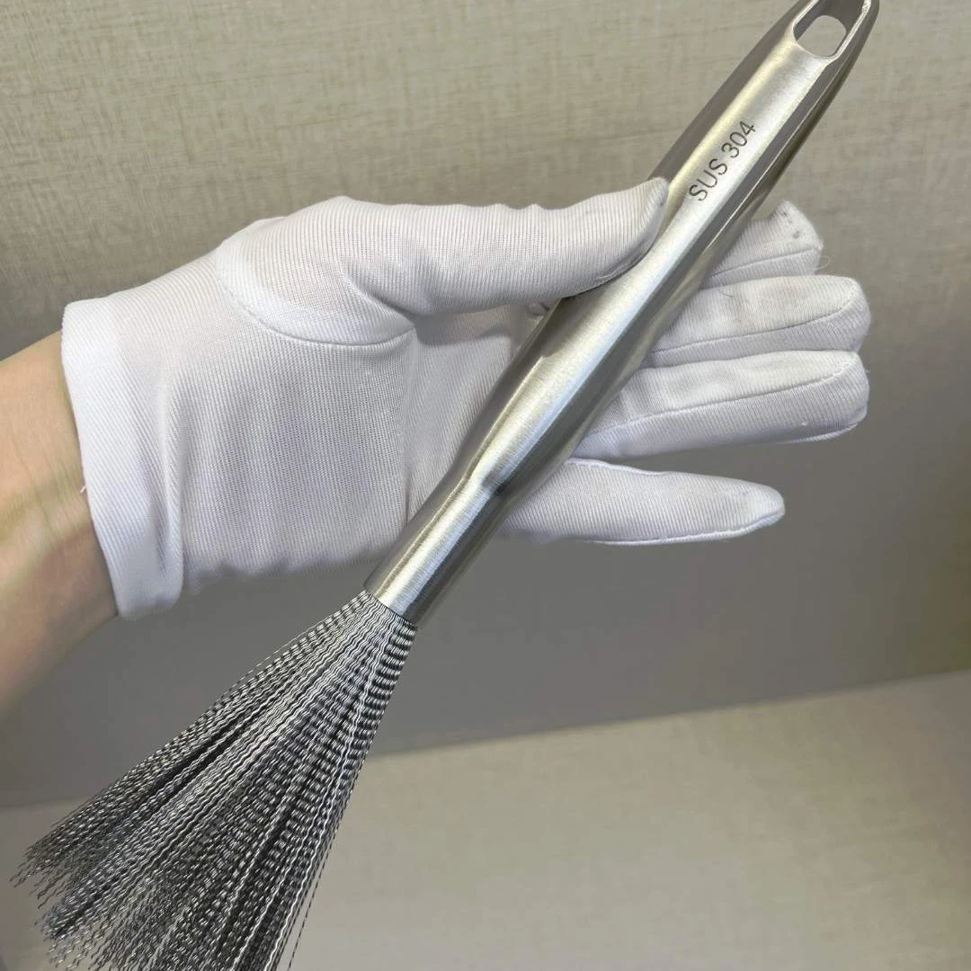 304不锈钢锅刷家用易清洗不藏污长柄刷食堂清洁厨具 刷锅神器刷子