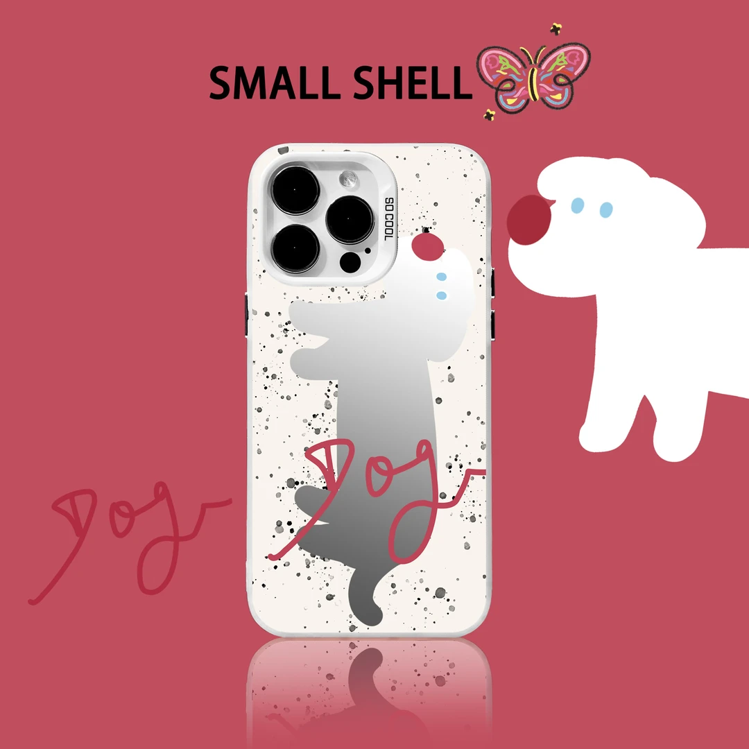 红鼻子狗狗苹果手机壳15promax14/13/12/11iphone高级感保护壳ins