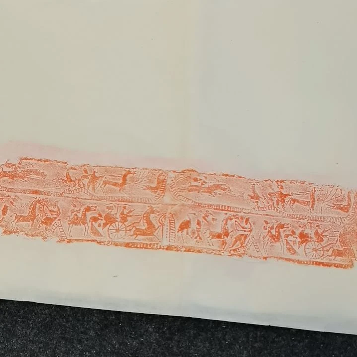 昌化石印石，拓片一套十张，尺寸四尺三开的纸