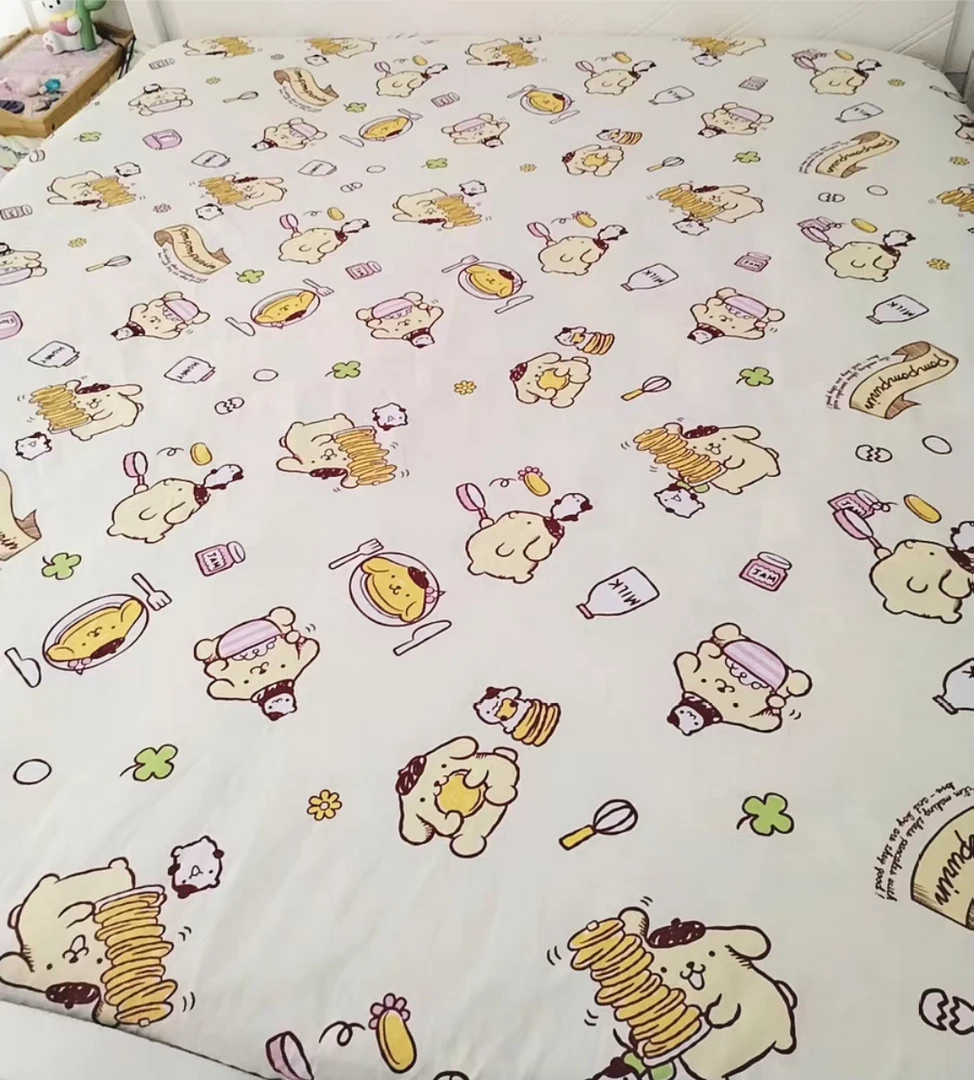 180×200×25cm外贸微瑕可爱三丽鸥布丁狗大尺寸床笠