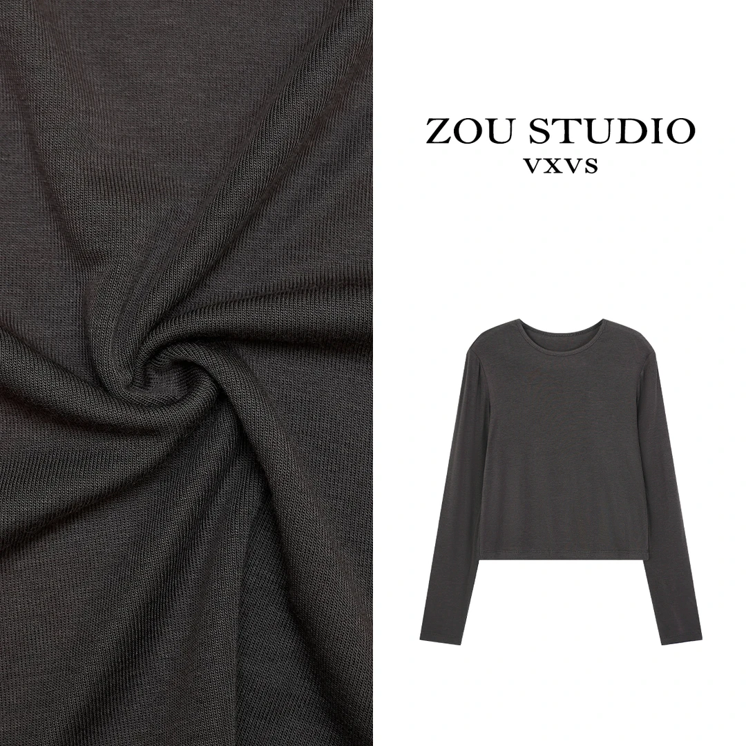 ZOU STUDIO VXVS 夏日乌托邦  夏款凉感纯色防晒长袖T恤1805