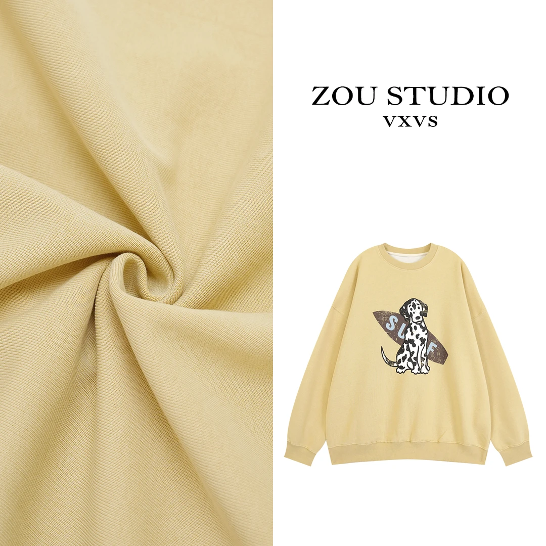 ZOU STUDIO VXVS 斑点小狗 新款百搭休闲波点小狗卫衣 620