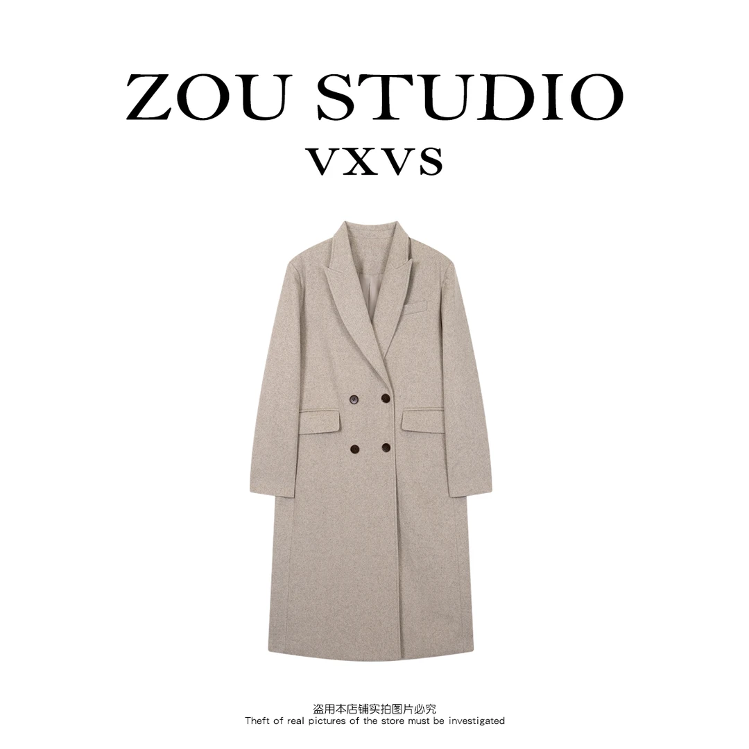 ZOU STUDIO VXVS  温暖态度 50羊毛显瘦高级感百搭大衣 3530-1