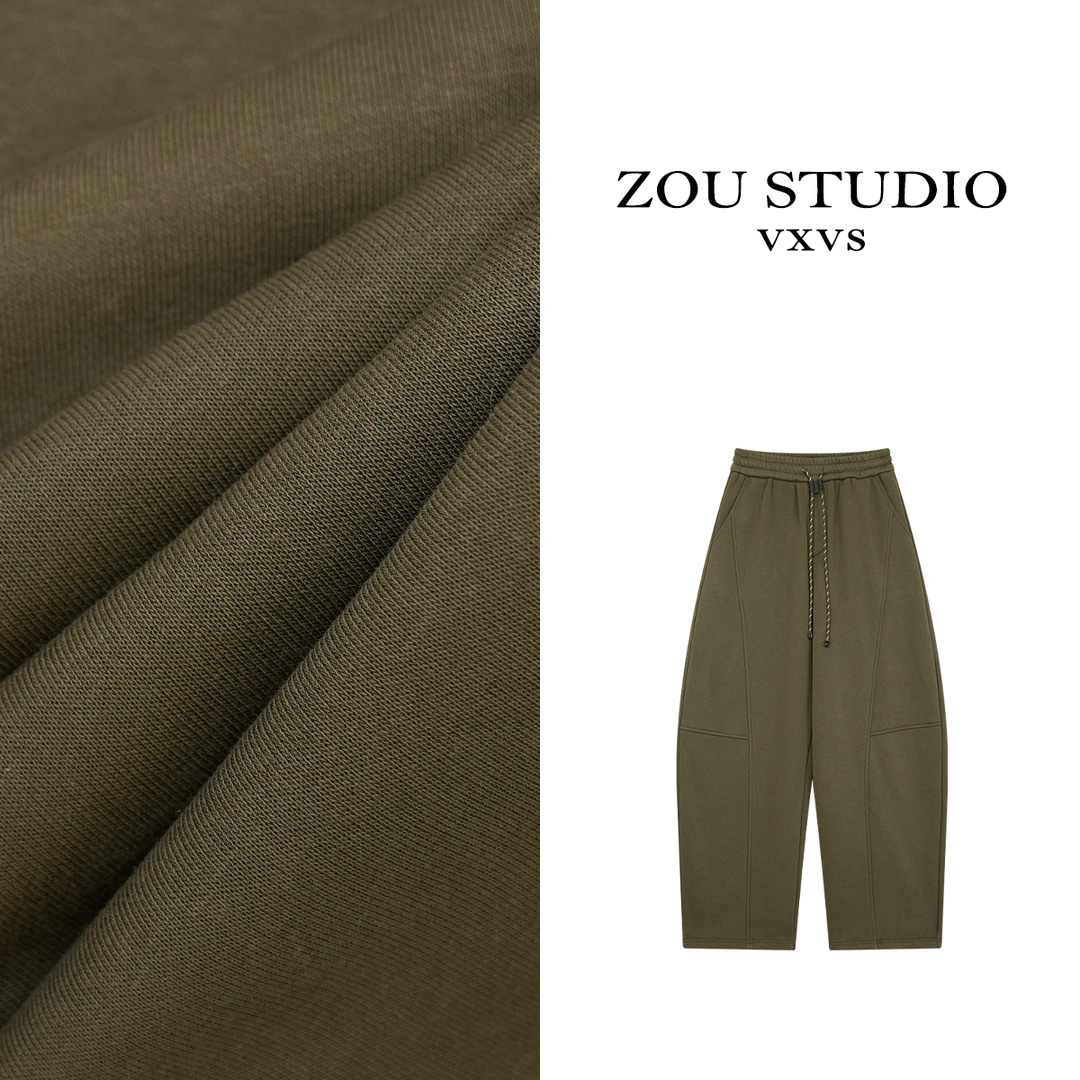 ZOU STUDIO VXVS  显高百搭 新款百搭设计感休闲裤（加绒）1175