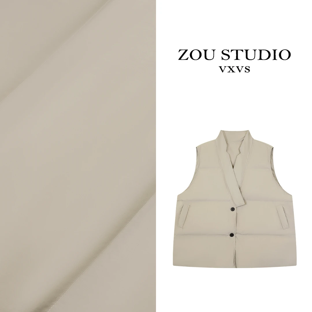 ZOU STUDIO VXVS 西部冰岛  新款设计感排扣保暖羽绒马夹25015