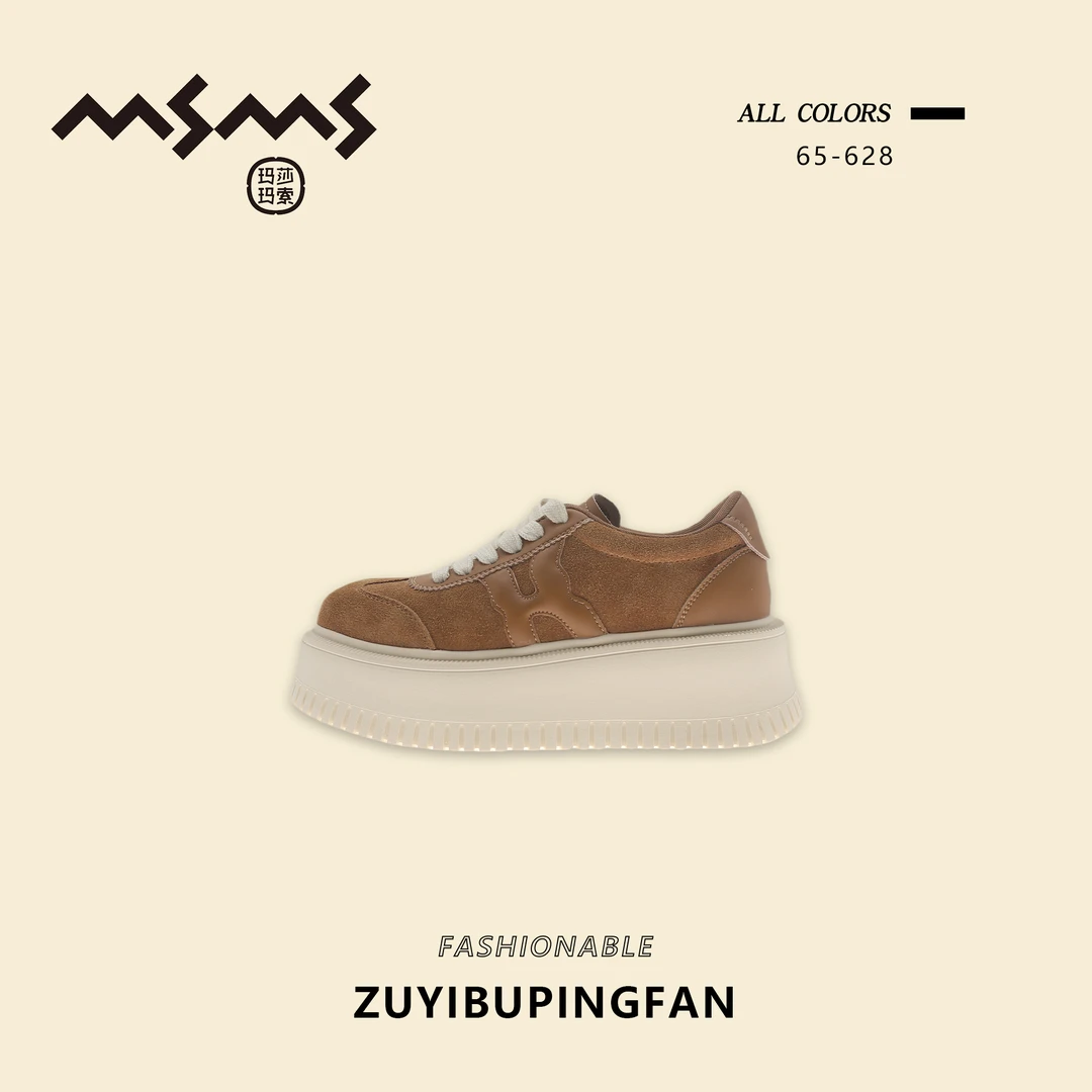【玛莎玛索】秋季新款65-628时尚百搭秋季潮流小众厚底鞋