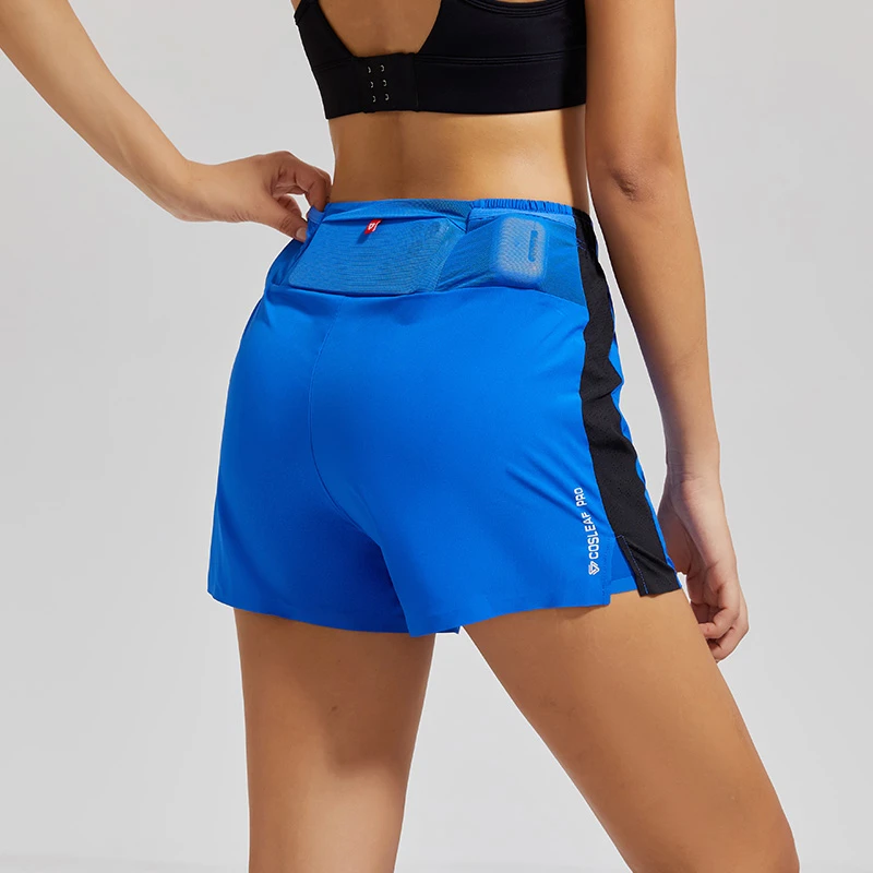 【科里芙】男女同款撞色运动短裤跑步健身透气弹力带口袋专业运动裤