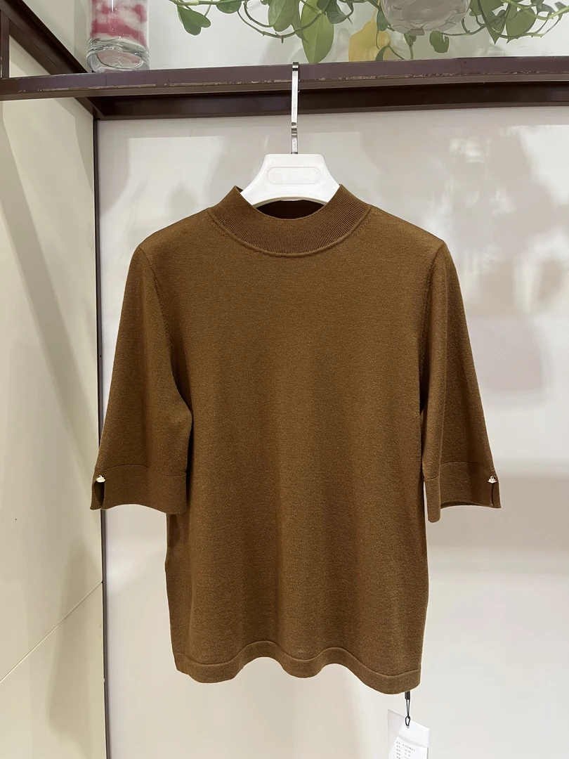 秋冬女士时尚百搭洋气绵羊毛针织套头衫