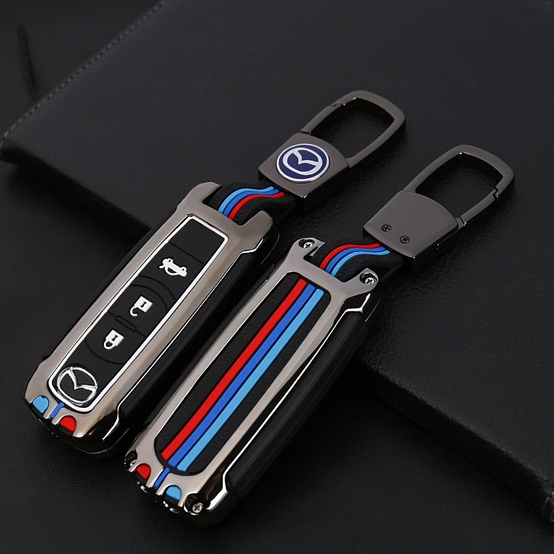 15-马自达汽车钥匙套 昂克赛拉CX5睿翼星骋CX4阿特兹6保护壳3包扣