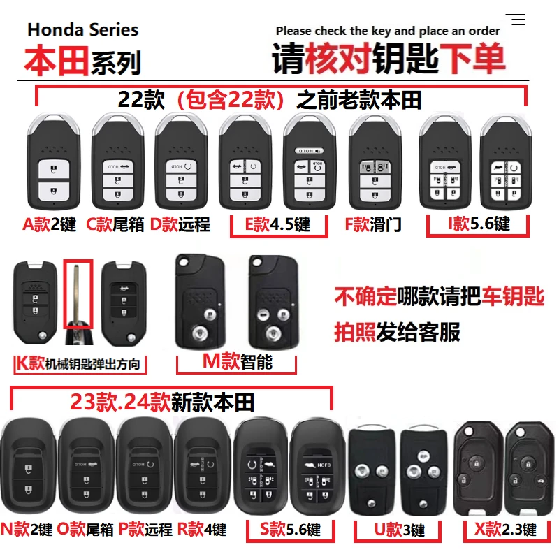1本田钥匙套十一代思域2023新款crv雅阁xrv冠道hrv型格皓影汽车扣