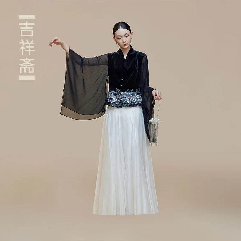 吉祥斋女装福玉工坊收身上衣浮光锦马面裙