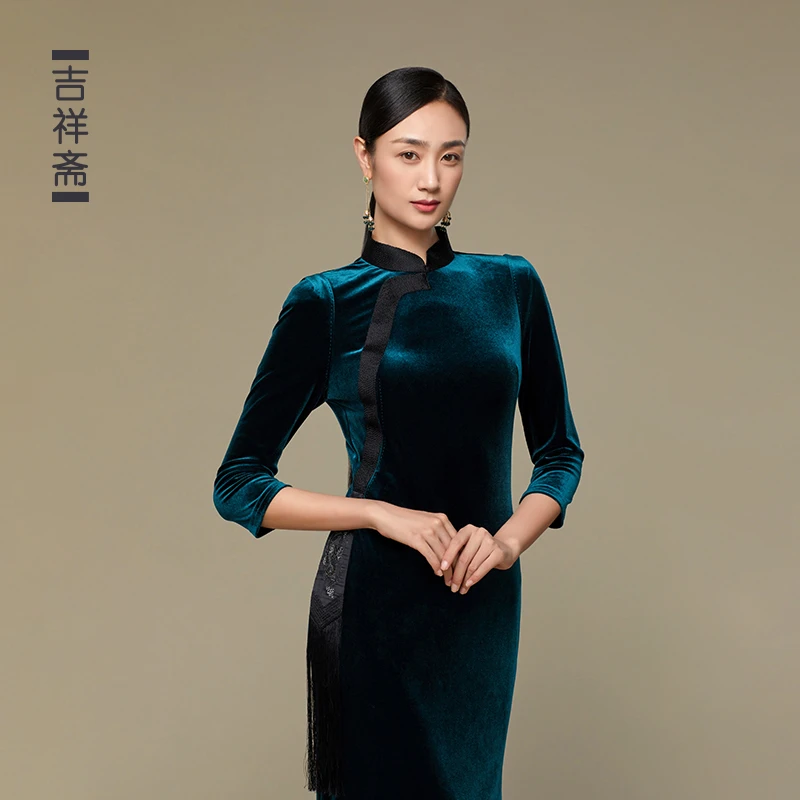 吉祥斋女装秋禅旗袍