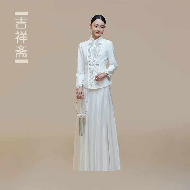 吉祥斋女装丹凤林夕收身上衣