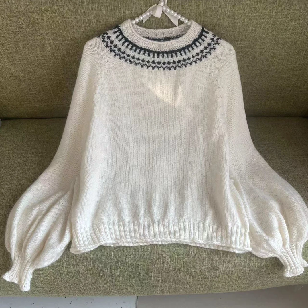 贝锦原创秋语手编毛衣羊毛马海毛线diy送新手视频教程编织工具