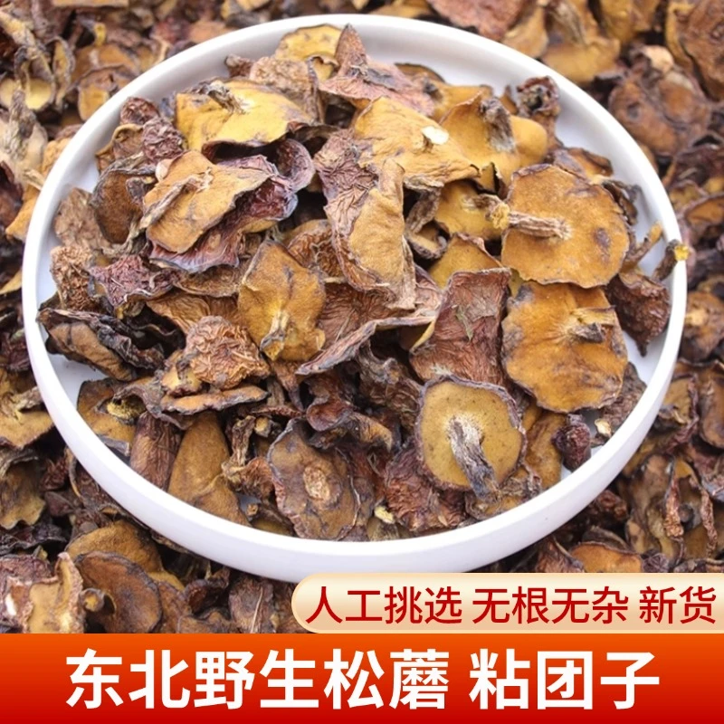 【粘团子】野生松蘑粘团子东北特产新鲜干货松菇粘蛾子250/500g