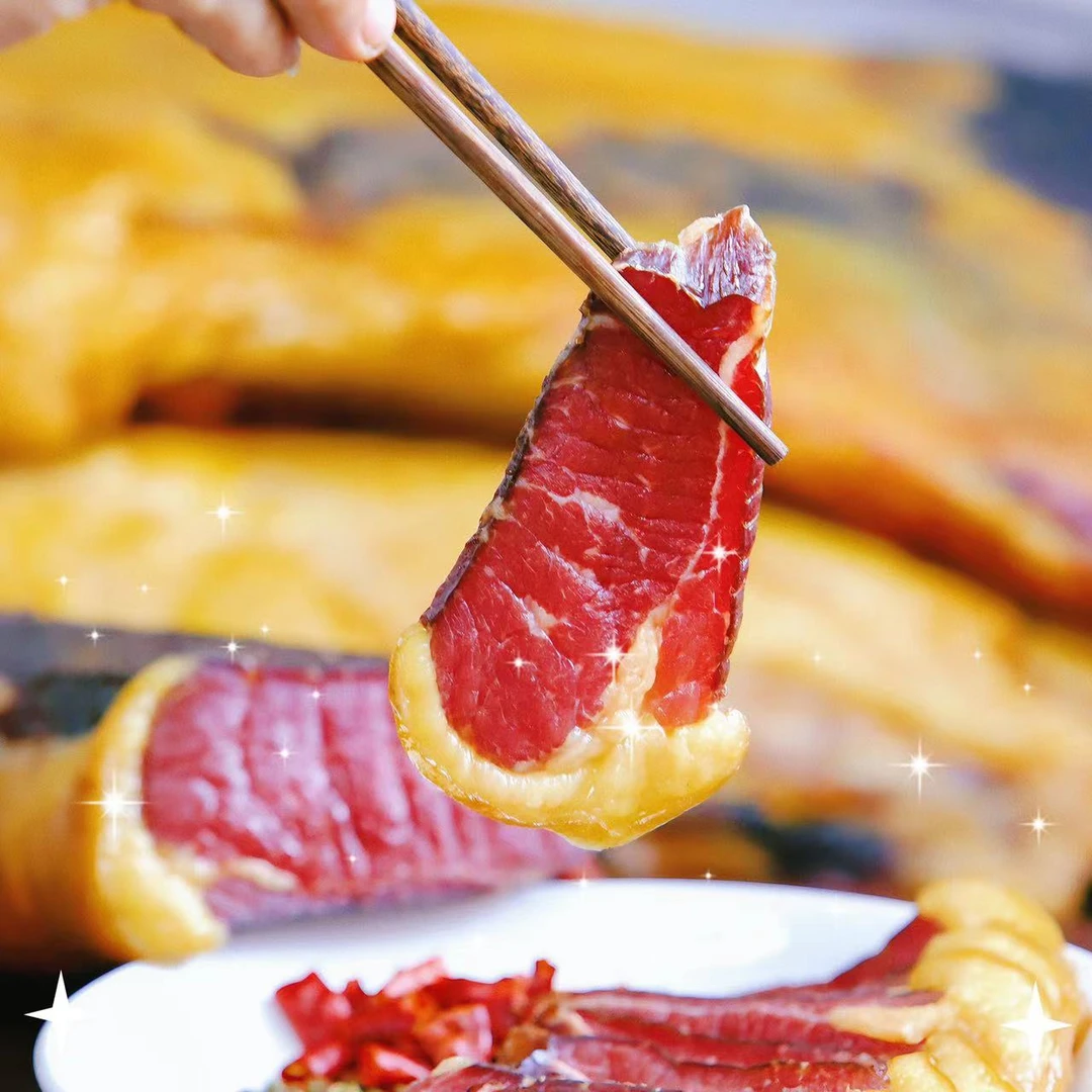 清真《牛干巴》精选黄牛肉腌制云南回民特色美食油淋干巴雪花干巴