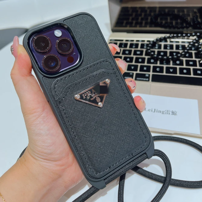 欧美大牌皮质卡包零钱包斜挎手机壳iphone14promax苹果13新款防摔