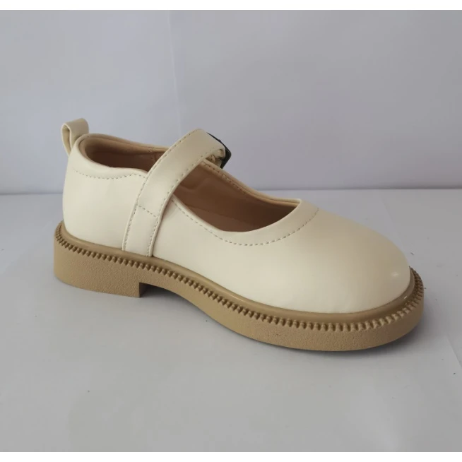 大庆仓 白色 四季儿童百搭小瓢鞋  货号C5535 (新库HL59）