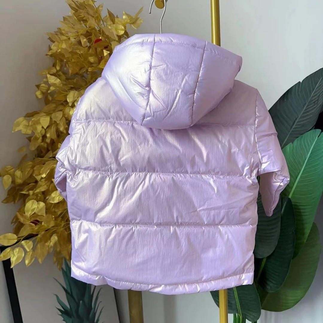 大庆仓儿童拼色连帽羽绒服 821411321（库位V116)赛4