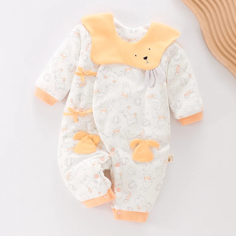 （新生儿）一族 秋冬中厚棉蝴蝶衣