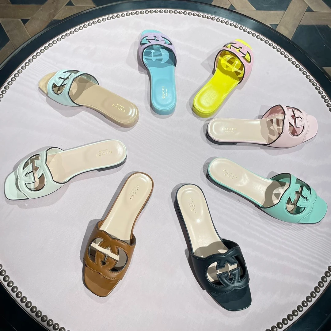 GUCCI/古驰gucci  古驰 皮质凉拖