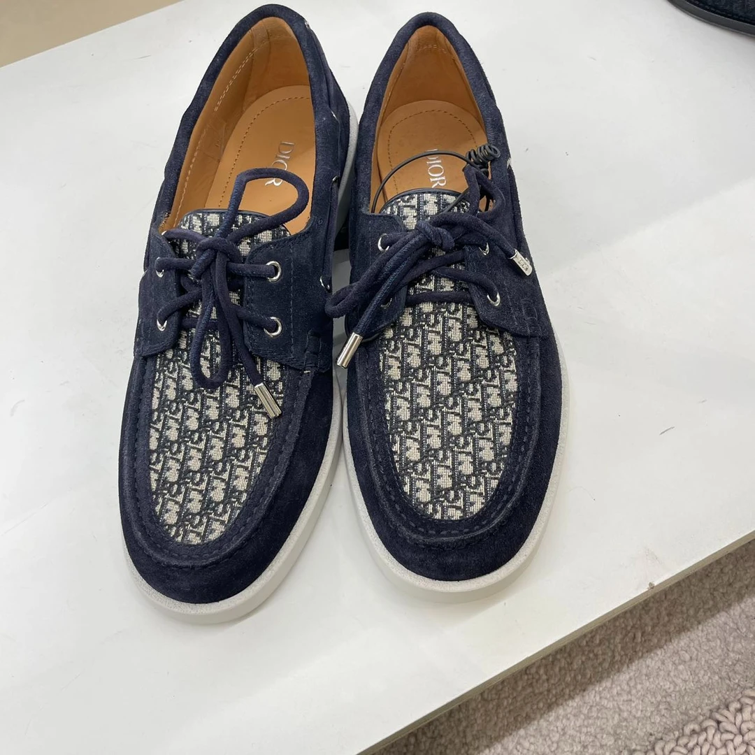 全新未使用 DIOR/迪奥 dior迪奥 老花船鞋
