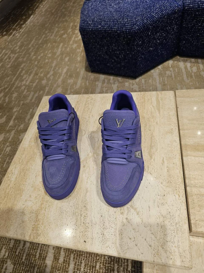 未使用 LouisVuitton/路易威登 路易威登  trainer 紫色板鞋
