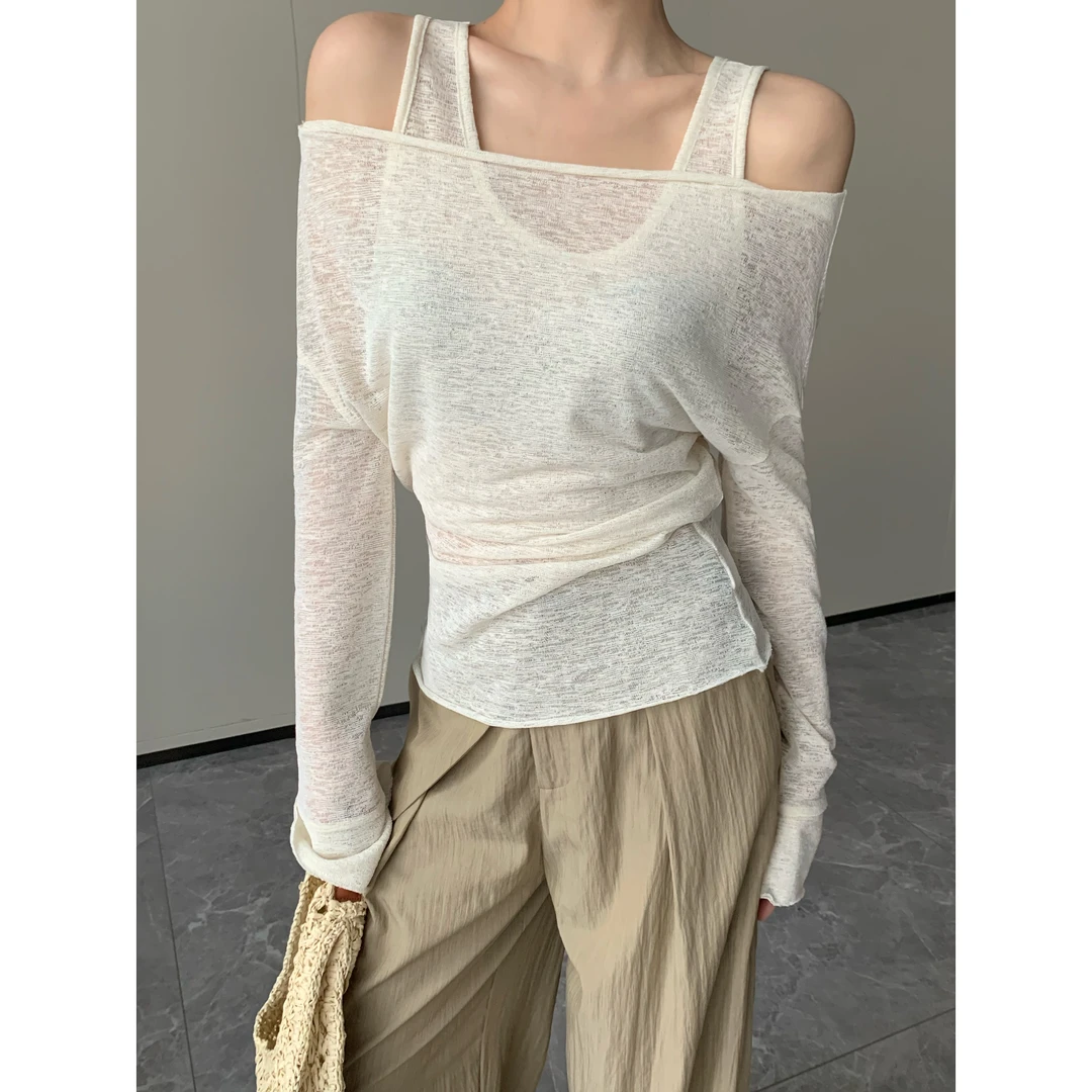 JIJINQI气质时尚休闲上衣2024早秋新款百搭显瘦女背心JINQCSP0730