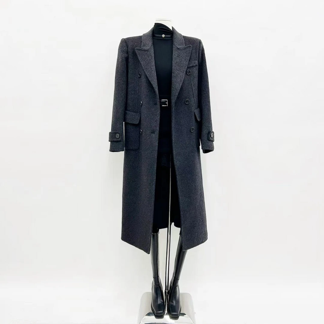 100羊毛长款双面大衣秋冬好帮手YTd012