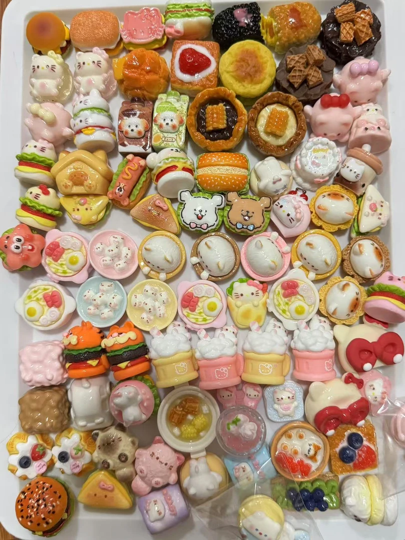 （直播代拆）食物微缩食玩diy配饰对对碰