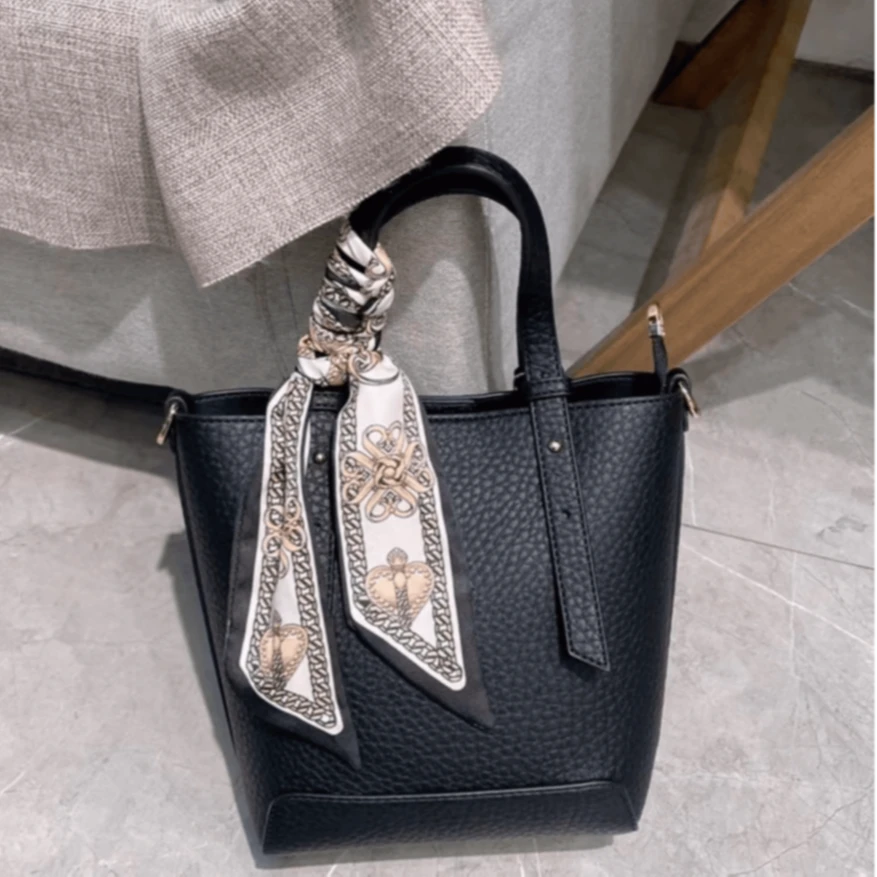 浒城古娘黑色国风大气中式简约风百搭气质女士单肩包WB922102