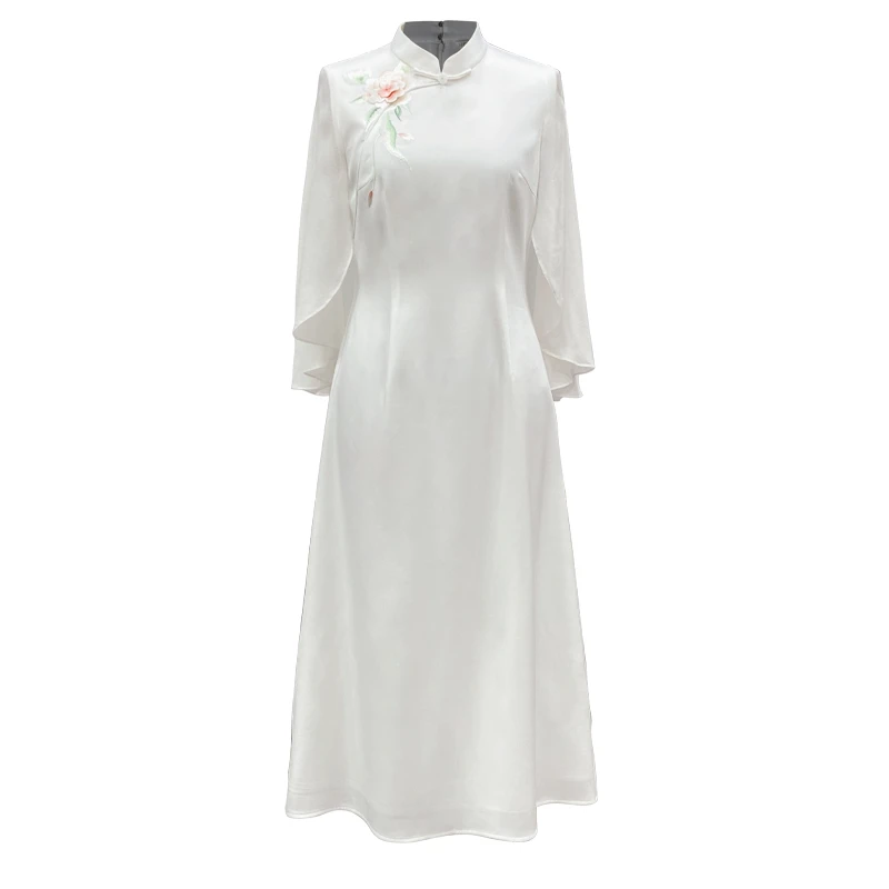 中式夏季新款国风女清新雅致收腰显瘦仙气气质晴思连衣裙BMT17669