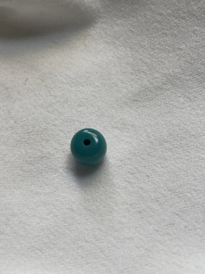 绿松石素面老型珠7.2×6.3mm