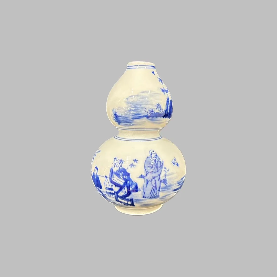 W26当代摆件当代青花葫芦尊
