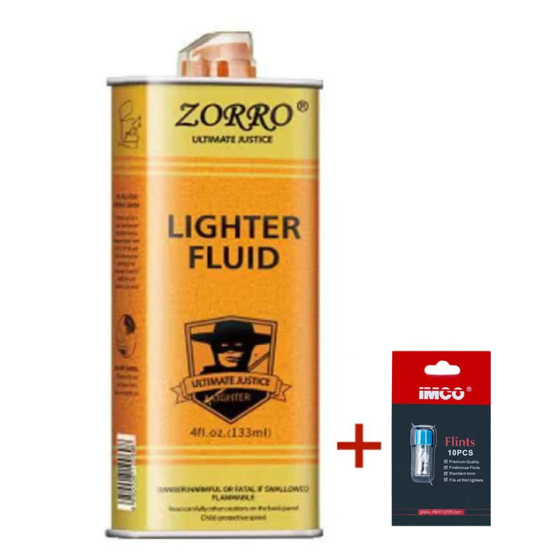 ZORRO佐罗金标煤油133ML大瓶正品煤油打火机专用燃油QB件QB