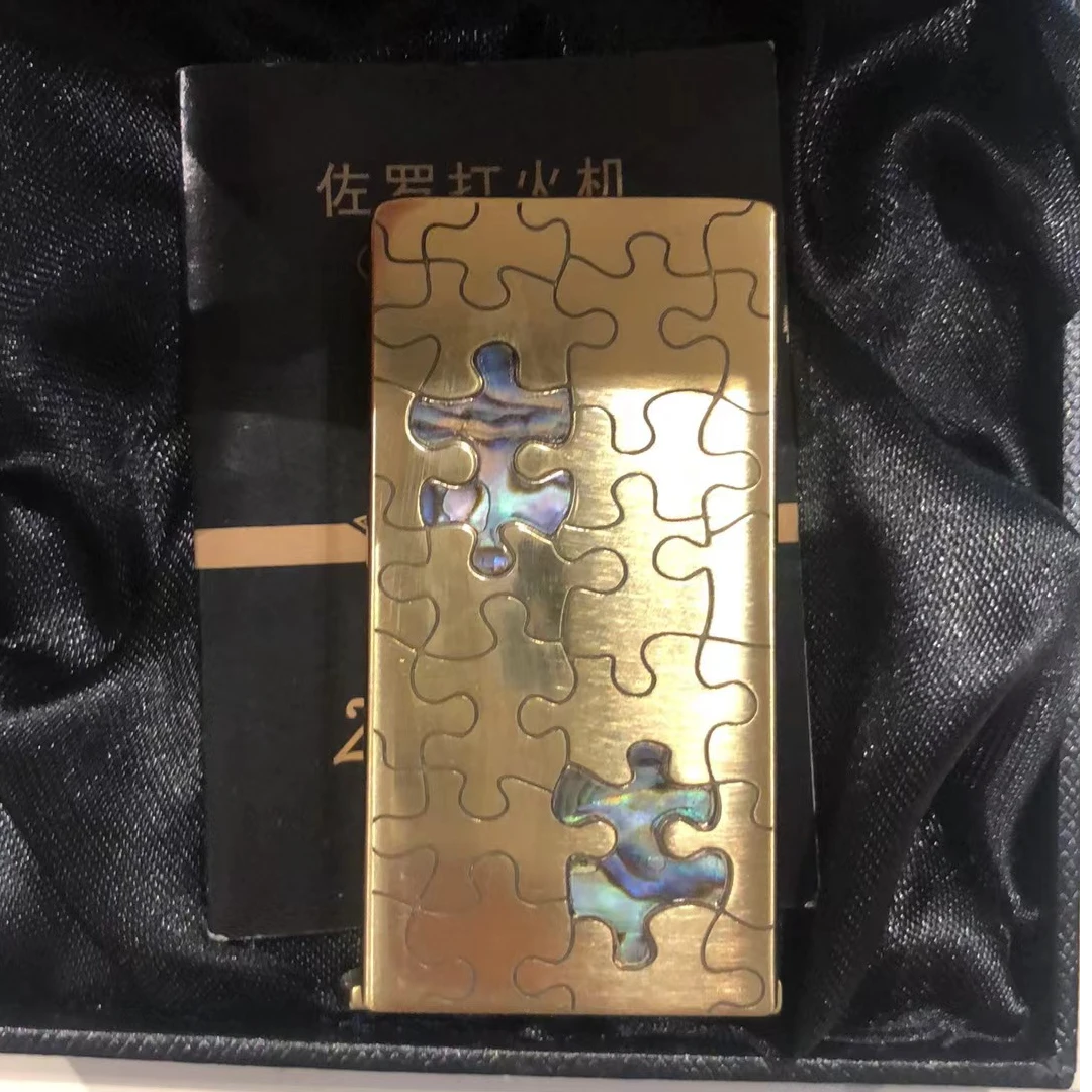 升降原铜2个拼图彩贝 Z753-205A煤油打火机DY