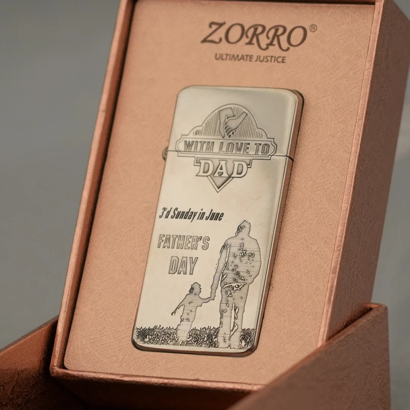 zc5白铜父爱如山煤油打火机ZR