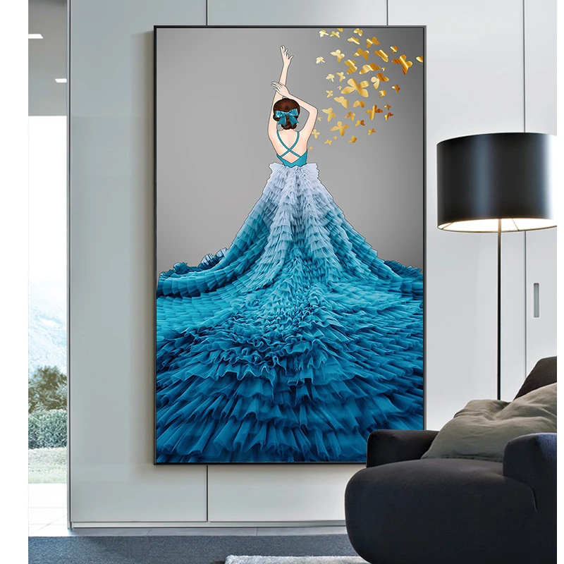 DC/蒂彩绝色芳华美丽人物钻石画diy手工十字绣钻石绣装饰画时尚