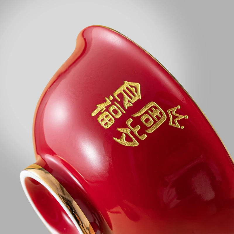 宝宝周岁食福认亲礼周岁伴手礼抓周物品生日礼物定制红色碗筷家用