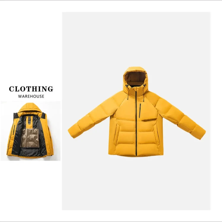 MIN SAN JIN秋冬新款户外男女休闲保暖连帽羽绒服DY-88246CS