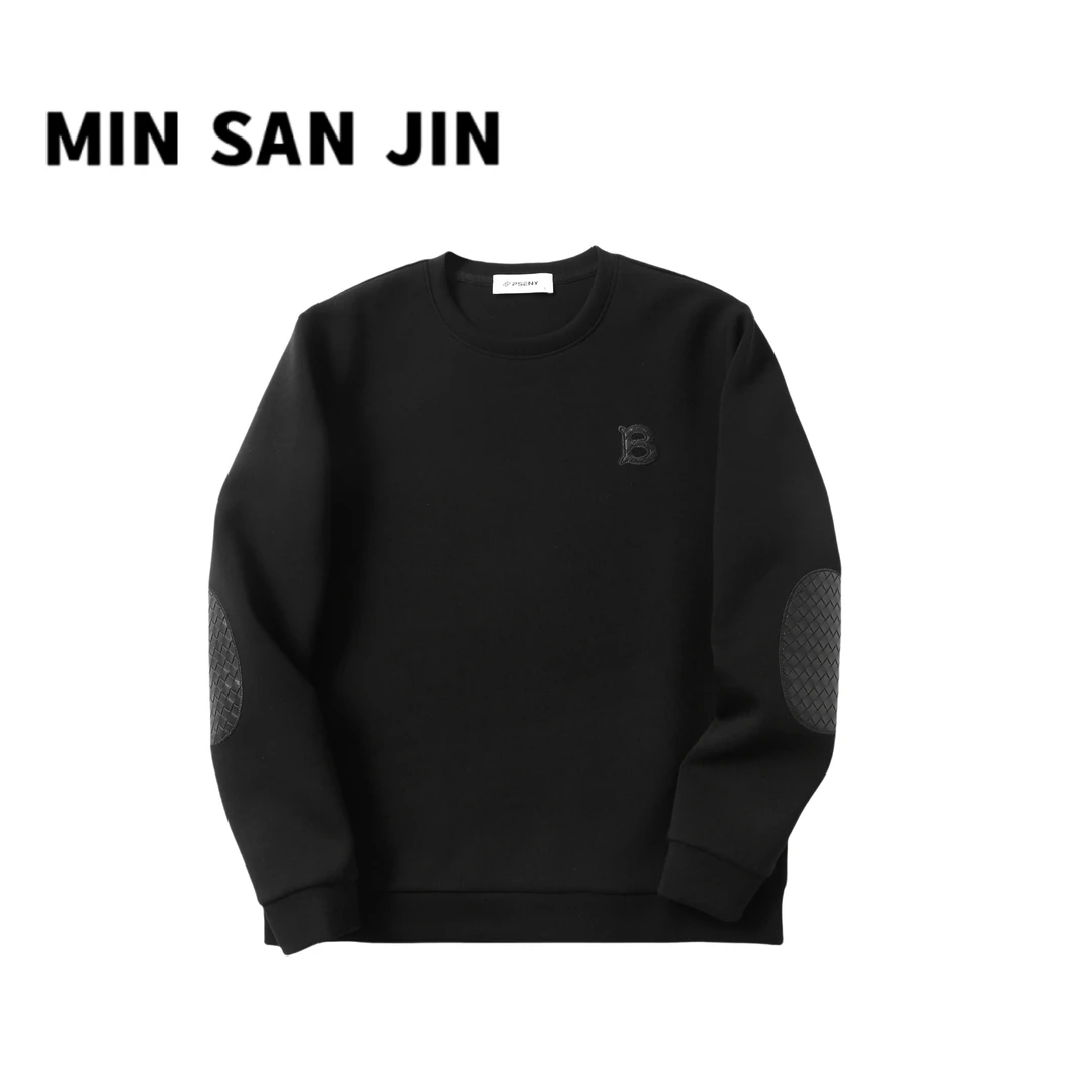 MIN SAN JIN男女卫衣户外百搭保暖圆领潮流长袖宽松上衣JG-1183