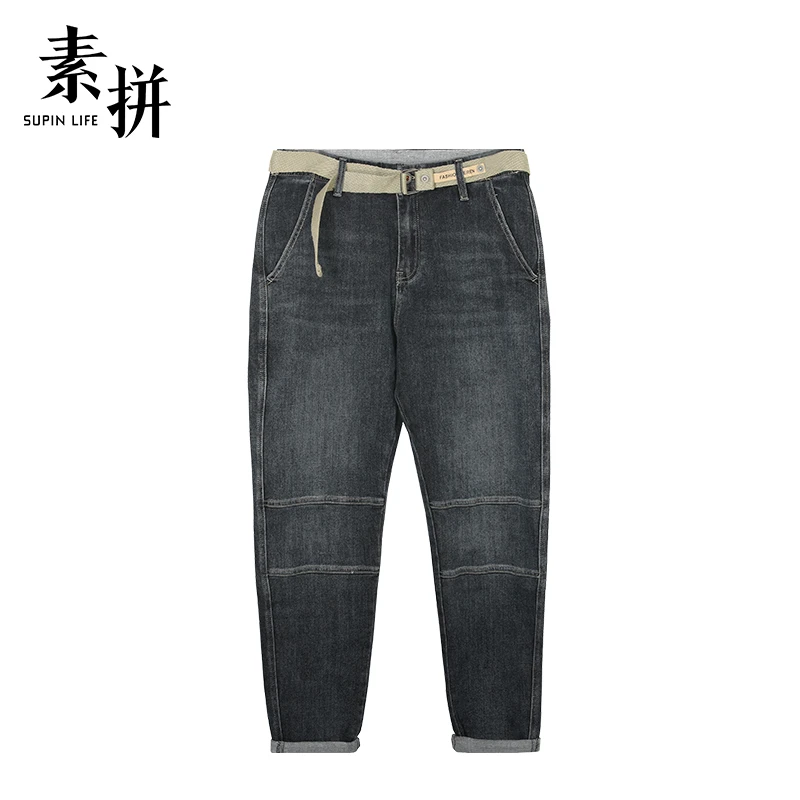 素拼牛仔裤SPBZK262556A